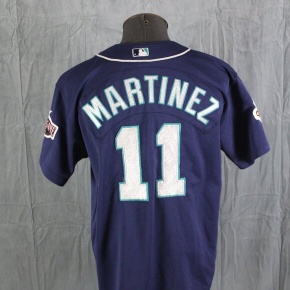 Seattle Mariners Jersey (VTG) - Edgar Martinez 11 Russell Atheltic - Size 44 - Picture 6 of 12